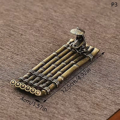 BoatStyle Incense Holder Old Man Fishing JapaneseInspired Aromatherapy Burner 5