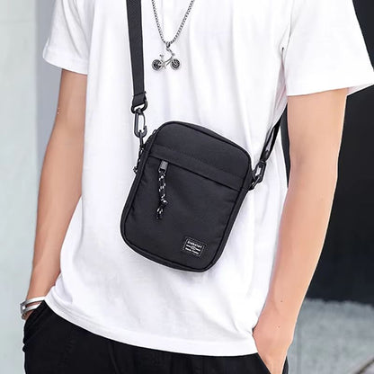 Casual Diagonal Crossover Small Square Bag Oxford Cloth for Men and Women