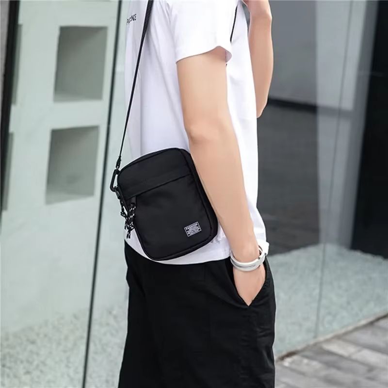 Casual Diagonal Crossover Small Square Bag Oxford Cloth For Men And Women 1