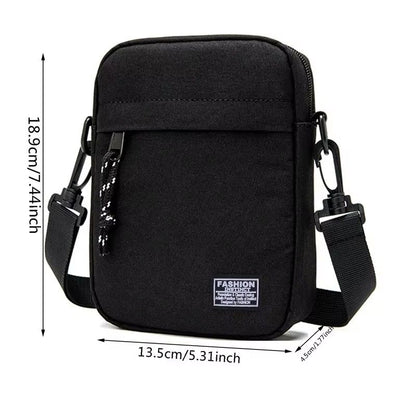 Casual Diagonal Crossover Small Square Bag Oxford Cloth For Men And Women 2