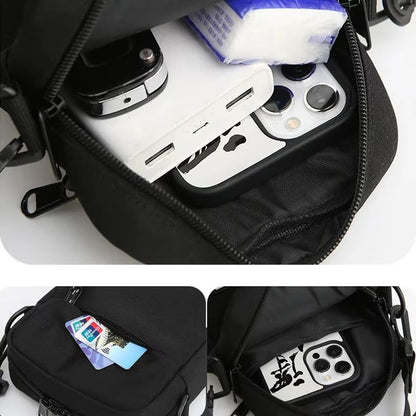 Casual Diagonal Crossover Small Square Bag Oxford Cloth For Men And Women 5