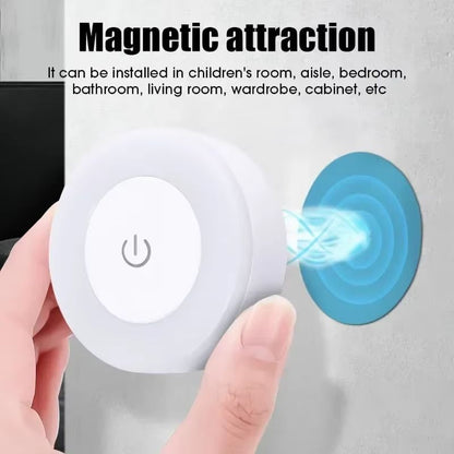 Mood Light Dimmable Magnetic Rechargeable Lamp  Portable Round USB Neon Decoration For Room 4
