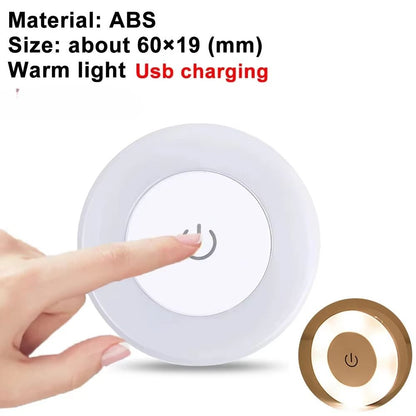 Mood Light Dimmable Magnetic Rechargeable Lamp  Portable Round USB Neon Decoration For Room 7