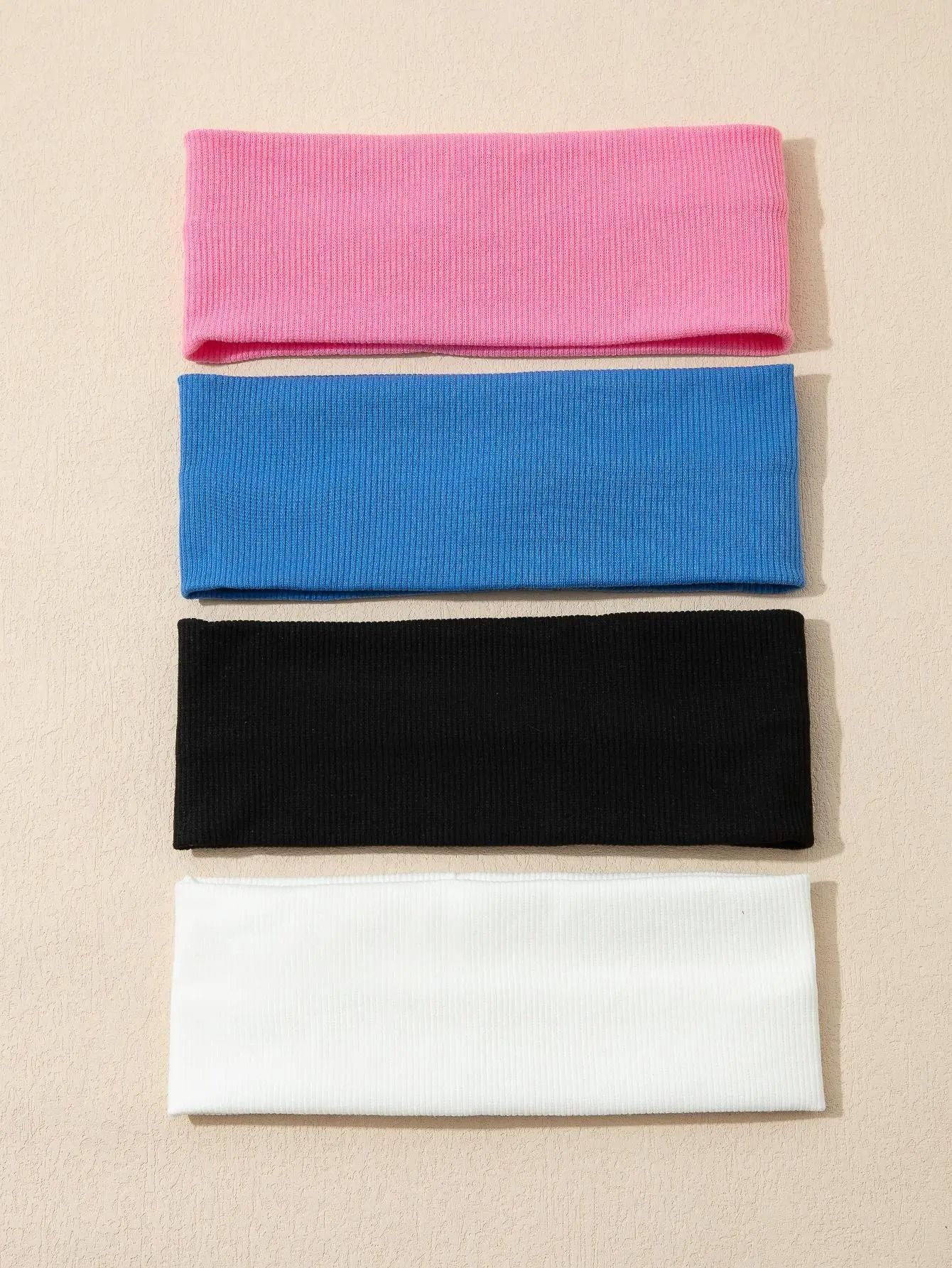 Solid Color Elastic Hair Bands For Women 4