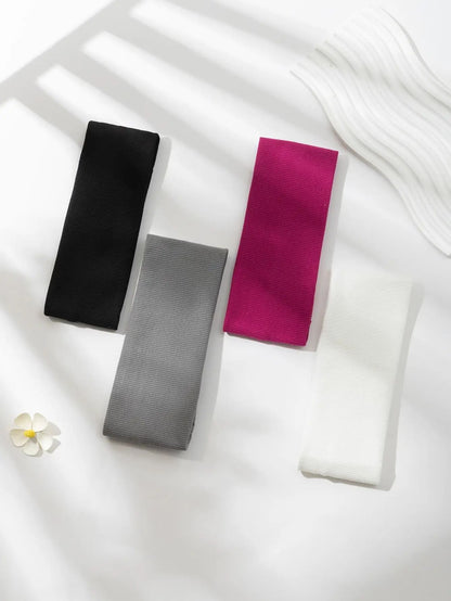 Solid Color Elastic Hair Bands For Women 7