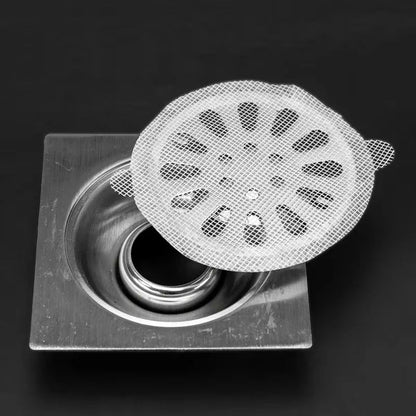 Disposable Floor Sewer Stickers  Bathtub Mesh Filter Sticker Drain Blocker For Bathroom 1