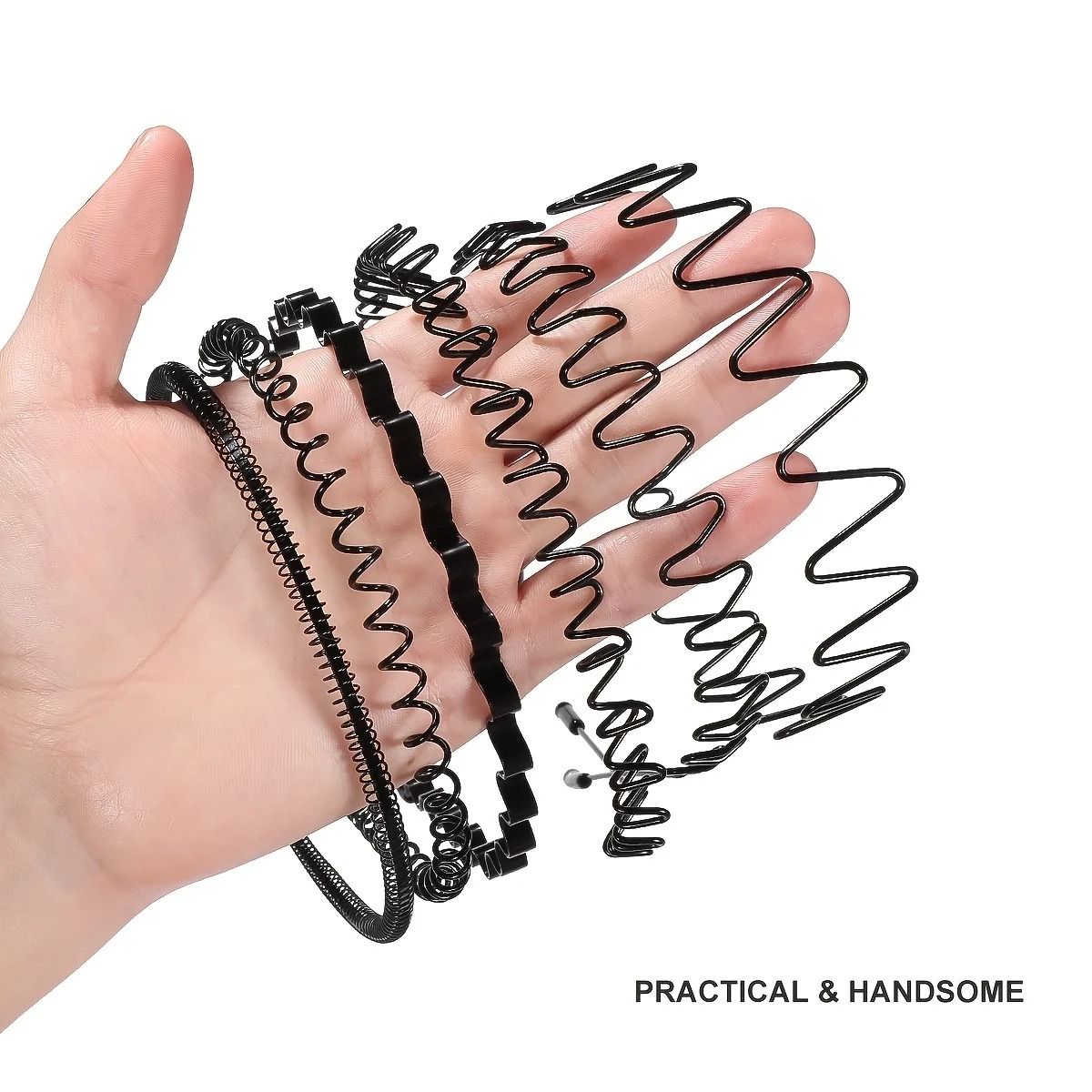 Unisex Metal Hairband Set 6 Pack 3