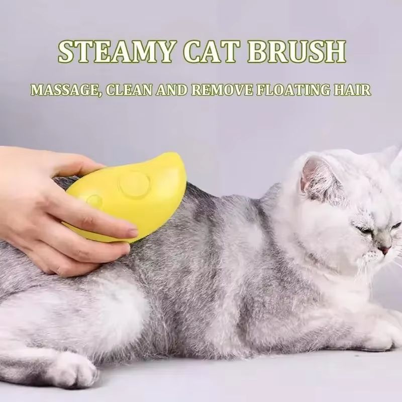 3in1 Electric Cat Hair Brush  Grooming Sprayer Massager  Comb For Pets 4