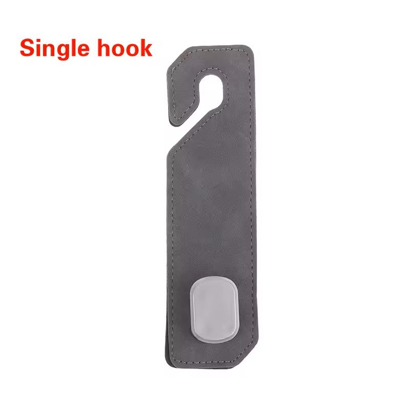 Premium Suede Car Headrest Hook  Universal LoadBearing Seat Back Organizer 4