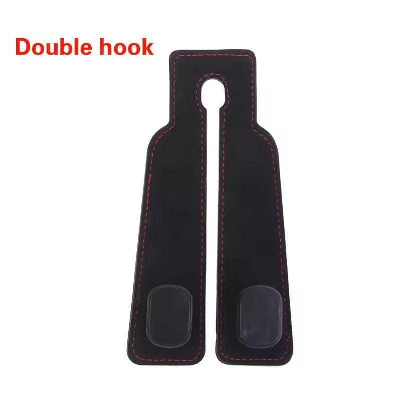 Premium Suede Car Headrest Hook  Universal LoadBearing Seat Back Organizer 6