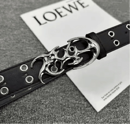 Hollowcore Y2K Punk Leather Belt