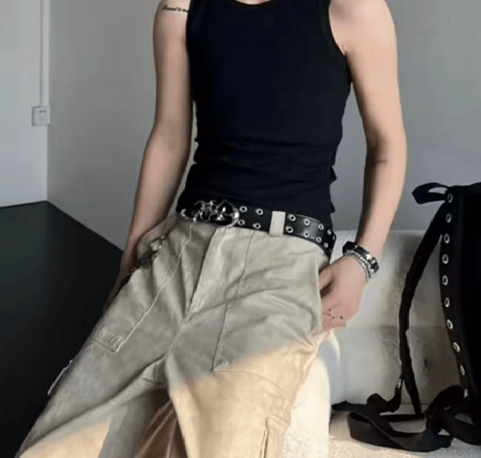 Hollowcore Y2K Punk Leather Belt 1