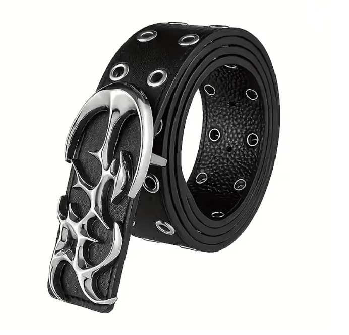 Hollowcore Y2K Punk Leather Belt 3