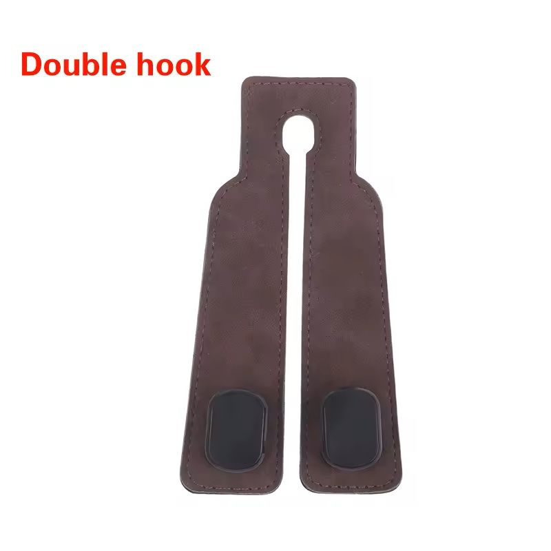 Premium Suede Car Headrest Hook  Universal LoadBearing Seat Back Organizer 8