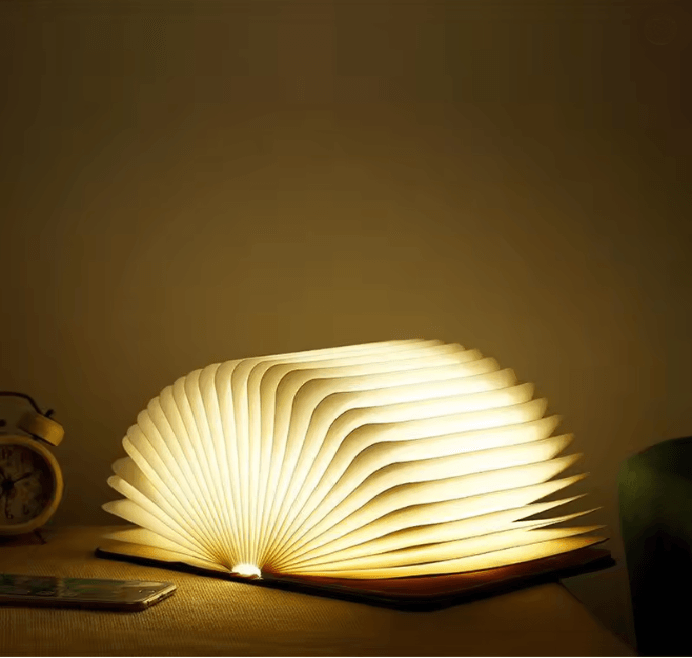 Lumibook Foldable Wooden Book Lamp