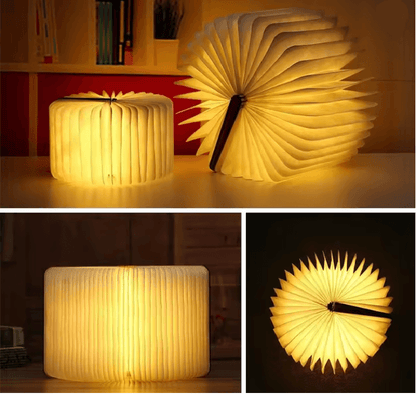 Lumibook Foldable Wooden Book Lamp 1