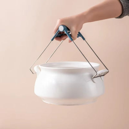 Tongs Kitchen Steamer And BBQ Clip  AntiSlip Pot Clamp For Microwave Oven And Tray Use 3