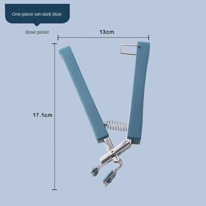 Tongs Kitchen Steamer And BBQ Clip  AntiSlip Pot Clamp For Microwave Oven And Tray Use 7