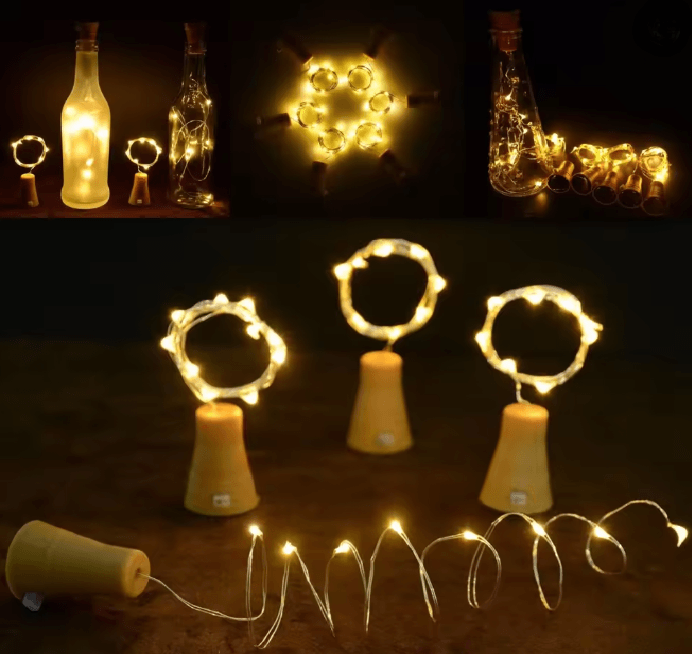 SolarGlow Bottle Stopper Light String 1