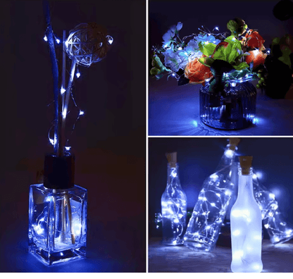 SolarGlow Bottle Stopper Light String 3