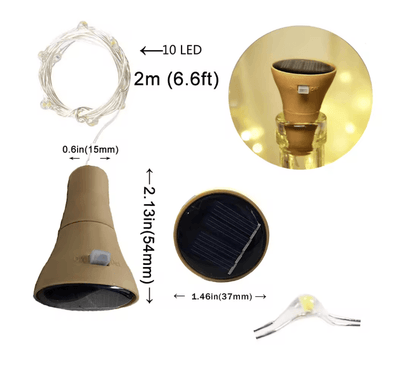 SolarGlow Bottle Stopper Light String 4