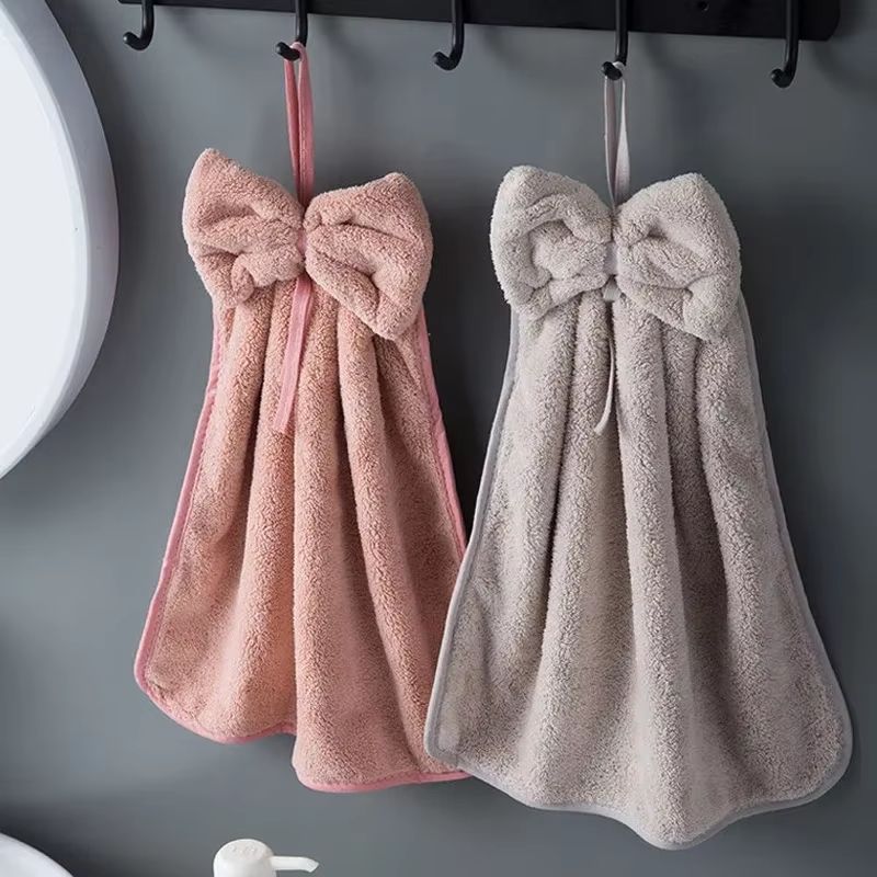 Microfiber Kitchen Hand Towel  Coral Velvet Bath Towel For Bathroom Spa And Beach Use 4