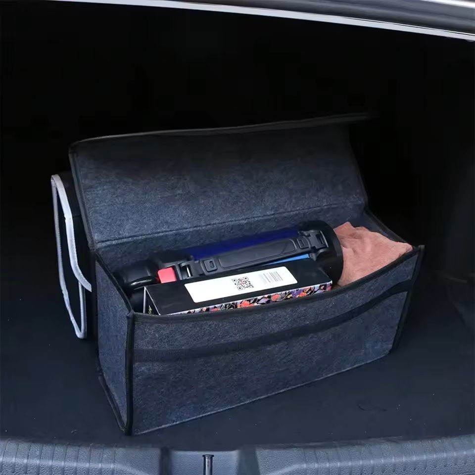 Thickened Soft Felt Storage Box  Car Trunk  Home Organizer 4
