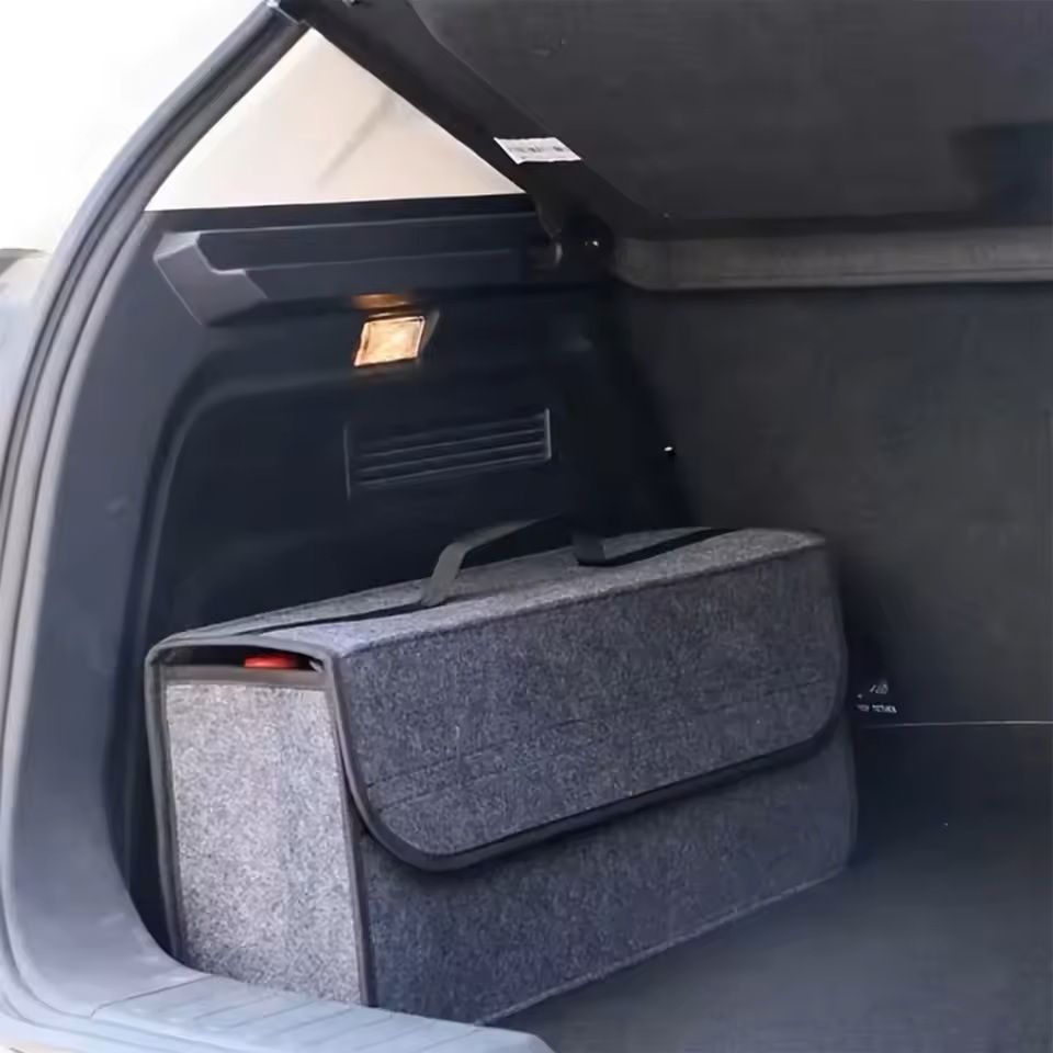 Thickened Soft Felt Storage Box  Car Trunk  Home Organizer 7