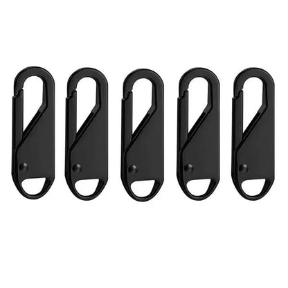 5PCS Universal Zipper Puller Set  Detachable Metal Zipper Heads Repair Kit For DIY Crafts And Cloth 1