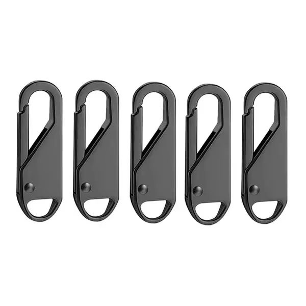 5PCS Universal Zipper Puller Set  Detachable Metal Zipper Heads Repair Kit For DIY Crafts And Cloth 8