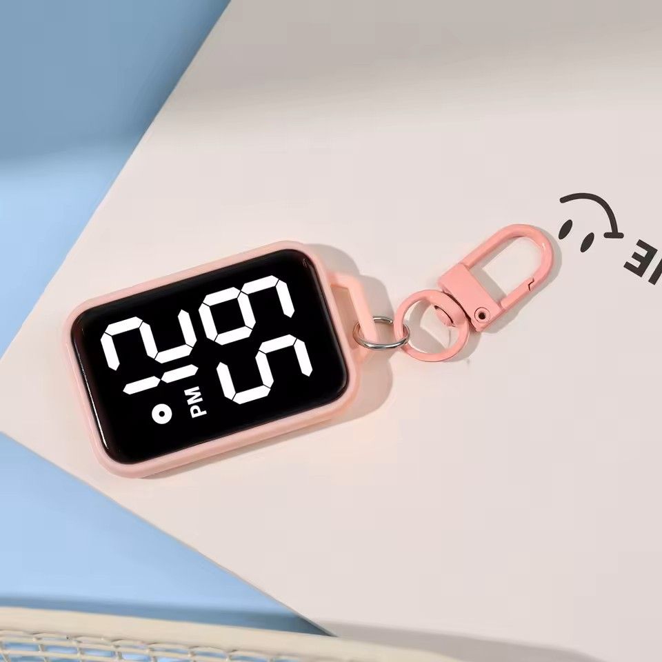 LED Keychain Digital Watch Mini Pocket Timepiece For Students And Backpacks 9