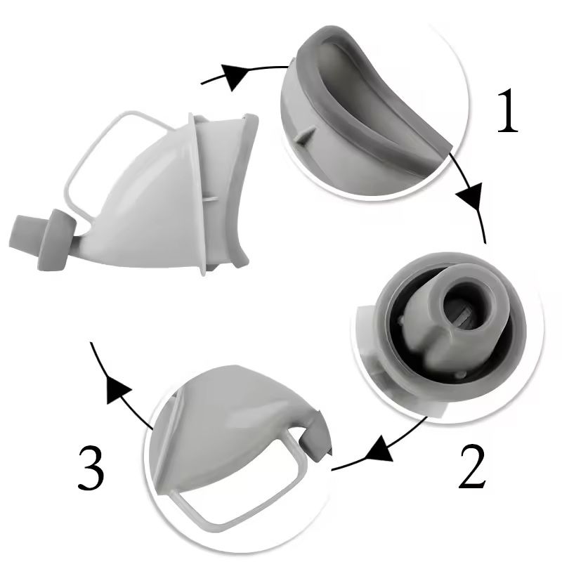 Portable Car Travel Adult Urinal  Unisex Funnel Pot For Camping  Road Trips 1