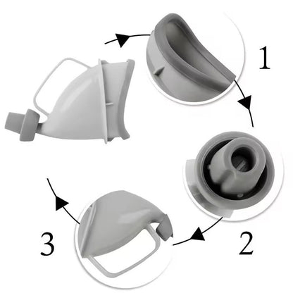 Portable Car Travel Adult Urinal  Unisex Funnel Pot For Camping  Road Trips 1
