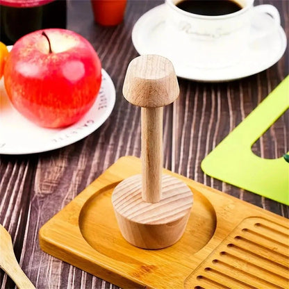Premium Wooden Egg Tart Mold Double Side Pastry Tamper For Baking Tarts And Mini Pies 2