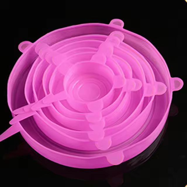 EcoSeal Silicone StretchLid Set  6Piece Universal Food Covers 7
