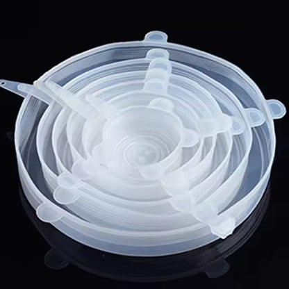 EcoSeal Silicone StretchLid Set  6Piece Universal Food Covers 8