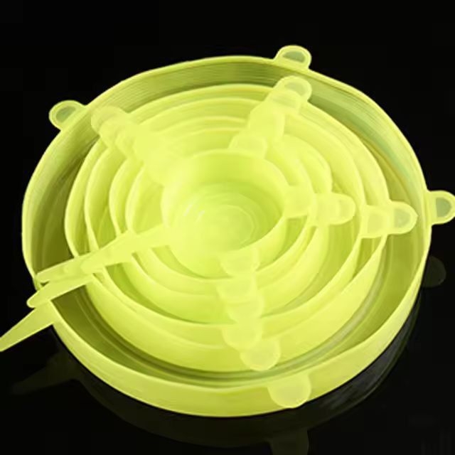 EcoSeal Silicone StretchLid Set  6Piece Universal Food Covers 9