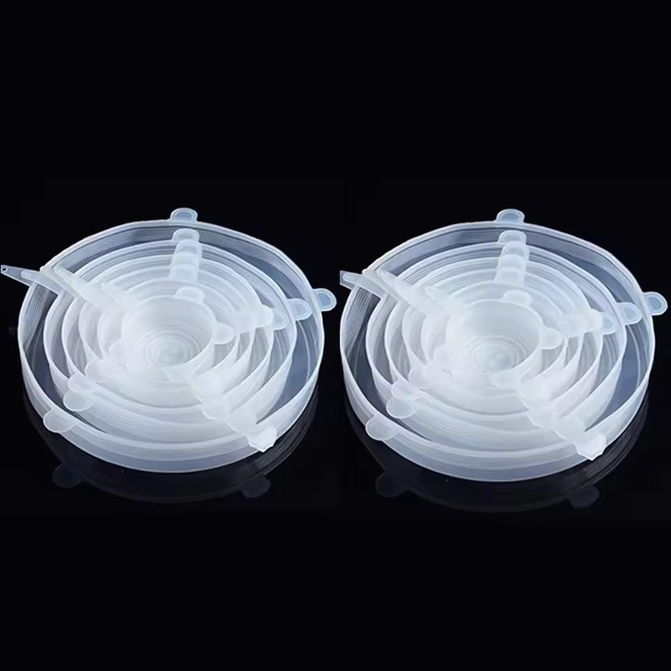 EcoSeal Silicone StretchLid Set  6Piece Universal Food Covers 11