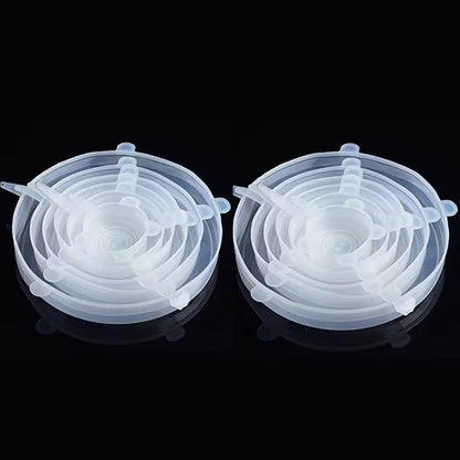 EcoSeal Silicone StretchLid Set  6Piece Universal Food Covers 11