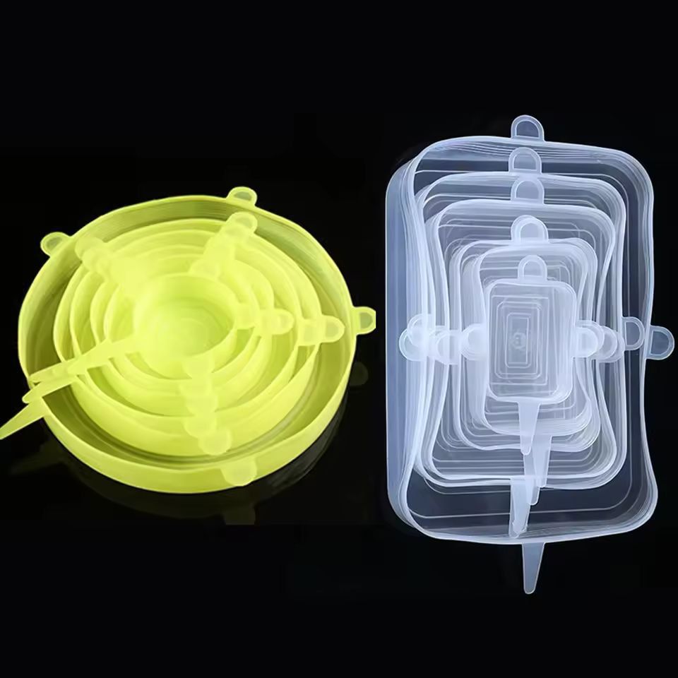 EcoSeal Silicone StretchLid Set  6Piece Universal Food Covers 14