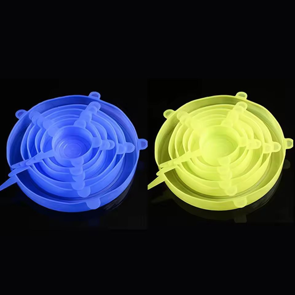 EcoSeal Silicone StretchLid Set  6Piece Universal Food Covers 15