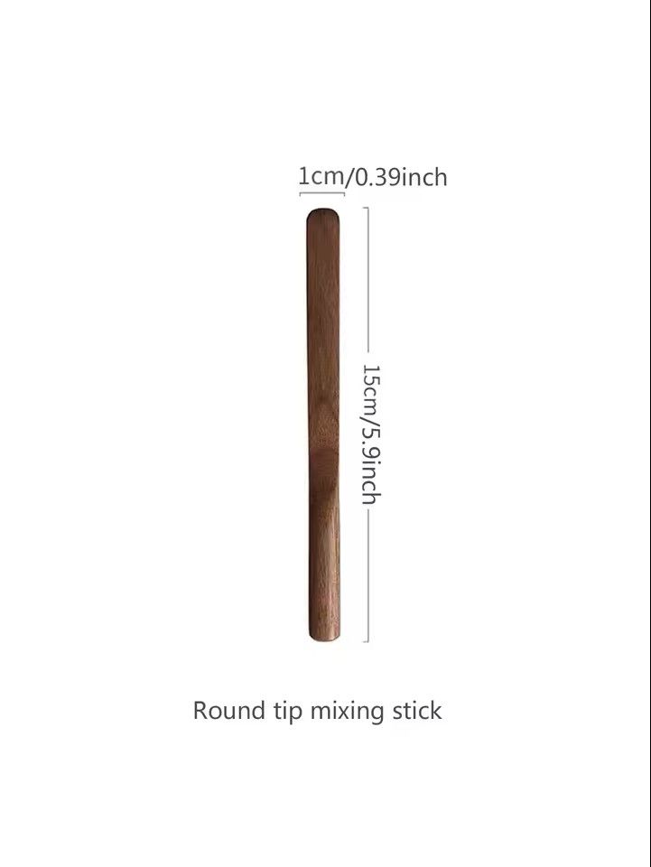 Walnut Wood LongHandle Mixing Spoon  Creative Wooden Coffee  Dessert Stirrer 7