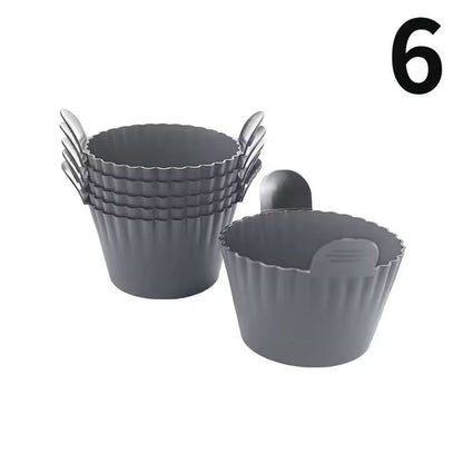 Silicone Air Fryer Egg  Baking Cups  Premium FoodGrade Egg Poacher For Air Fryer Oven  Muffin Use 11