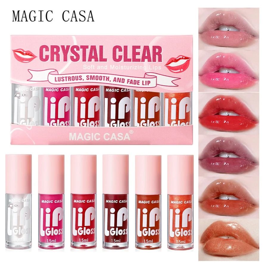 Hydrating Jelly Lip Oil Set Long Lasting Moisturizing Smooth Lip Gloss