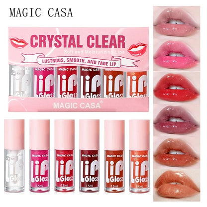 Hydrating Jelly Lip Oil Set Long Lasting Moisturizing Smooth Lip Gloss