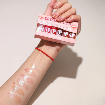 Hydrating Jelly Lip Oil Set Long Lasting Moisturizing Smooth Lip Gloss 4