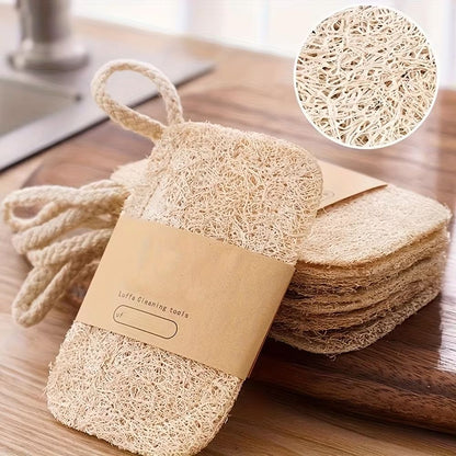 Natural Luffa Dish Sponge  Eco Friendly Non Scratch Kitchen Scrubber 7