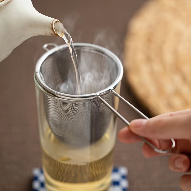 Fine Mesh Tea Infuser With Handle  Reusable Leaf Strainer And Kitchen Sieve 1