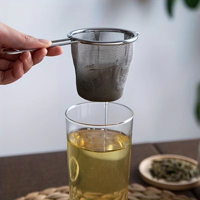 Fine Mesh Tea Infuser With Handle  Reusable Leaf Strainer And Kitchen Sieve 3