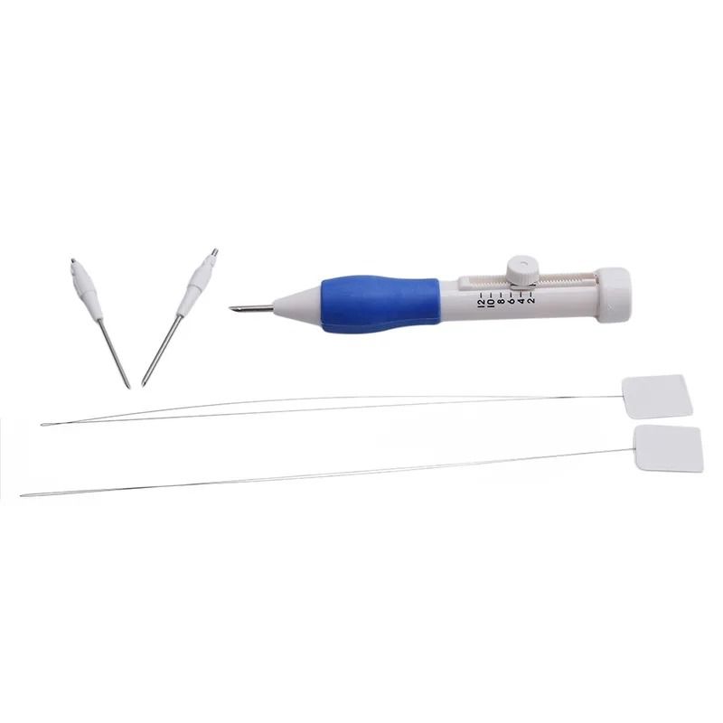Embroidery Punch Needle Kit Stitching Tool Set Magic Needle Pen For DIY Sewing 5